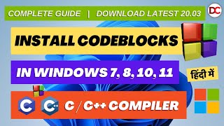 How to Install CodeBlocks IDE in Windows 71011 MinGW GCC Compiler CC Programming 2022 Hindi [upl. by Agathe]