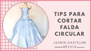 Falda Circular Tips Para Cortar  Jazmin Gastelum [upl. by Anjanette]