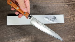 Sakai Takayuki PRO VG5 Hammered Petty KnifeUtility 150mm [upl. by Annerahs]