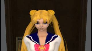 Sims 2 Sailor Moon Darien Breaks up with Serena [upl. by Obe]