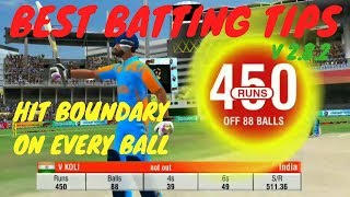 Wcc2 286 Best Batting Tricks In Quick Play  How To hit boundaries on every ball [upl. by Placidia700]