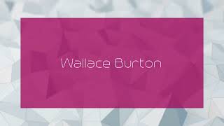 Wallace Burton  appearance [upl. by Salhcin]