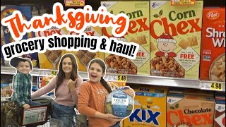 🦃 Thanksgiving Grocery Shopping amp Haul  Save  by shopping the SALES [upl. by Ahtiekal]