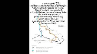 Zachodnia granica Polski historia ww2 Stalin zsrr Niemcy viral ciekawostki history [upl. by Drusi]