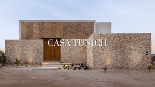 Bajareque and Local Stone Home Design with Concrete Furniture  Casa Tunich [upl. by Wrdna]