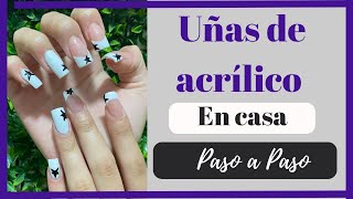 1 uñas acrilicas paso a paso tip cristal [upl. by Homerus]