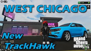 I Bought the 1st TRACKHAWK in WEST CHICAGO after ROBBING ICE BOX and THE FEDS BANK Roblox Hood RP [upl. by Relyuhcs]