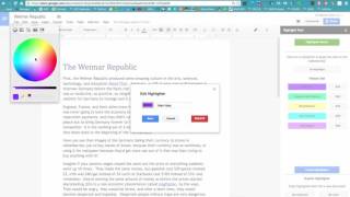 Google Docs AddOn Highlight Tool Intro amp Overview [upl. by Salomi]