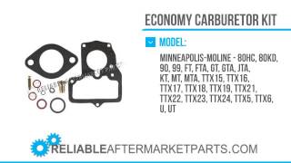 2823 ABC1694 New White Oliver Marvel Schebler Economy Carb Kit 90 99 80 UT U MT KT [upl. by Sgninnej]