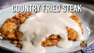 Homemade Country Fried Steak Recipe [upl. by Ailb]