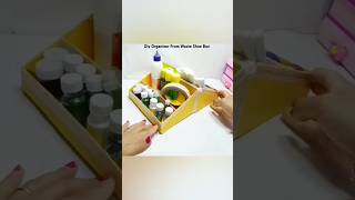 DIY Organizer From Shoe Box diy diycrafts reuse wastematerialcraft shoebox [upl. by Helgeson]