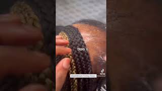 braids hairstyles knotlessbraids haircare alopecia naturalhair thinhair colors how to do [upl. by Pavla568]