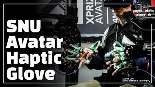 IROS2024 SNUAvatar Haptic Glove Novel Modularized Haptic Glove viaTrigonometric SEA [upl. by Notneuq]