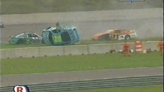 Michael Vergers flips ASCAR at Rockingham 2004 Angle 1 [upl. by Hterag]