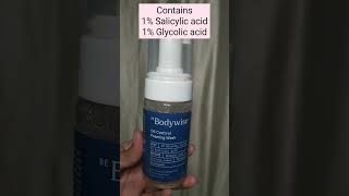 Derma Co Salicylic acid vs Bodywise salicylic acid face wash shorts review [upl. by Acinnej]