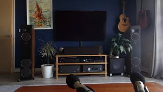 Martin Logan Motion F20  Hifi Drum Test 🥁 [upl. by Hutton]