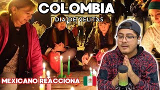 DIA DE VELITAS EN COLOMBIA 🇨🇴 MEXICANO REACCIONA🇲🇽 que linda tradición [upl. by Enelrihs649]