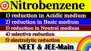 Reduction of Nitrobenzene l Nitrobenzene reduction l Electrolytic reduction l Aromatic chemistry [upl. by Publea]