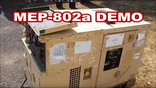 DEMO MEP802a 5kw Military generator walk around features [upl. by Rosenblatt]