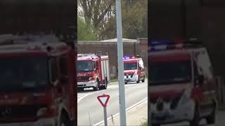 belgium Fire department responding to emergency [upl. by Kania]