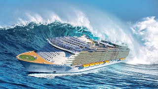 The Largest Cruise Ship Defying the Waves and Big Storms  OCEANBRIGHTSIDE [upl. by Cirek158]