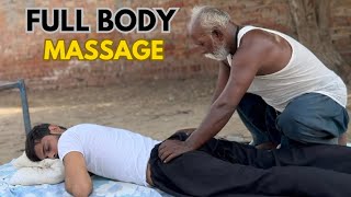 ASMR  FULL BODY MASSAGE BY BABA KALLU  HEAD BACK NECK AND LEG [upl. by Duhl]