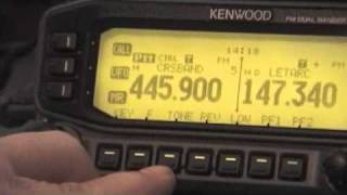 Demo of Crossband Repeat with Kenwood TMD710 [upl. by Higgs8]