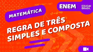 MATEMÁTICA – Regra de Três Simples e Composta ENEM [upl. by Euqinwahs261]