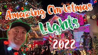 Amazing Christmas Lights 2022  Christmas Lights Vlog 2022 [upl. by Eissen]