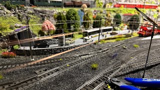 Märklin H0 Anlage Oberleitung Löten [upl. by Sumerlin266]