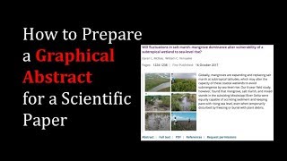 How to Prepare a Graphical Abstract for a Scientific Paper [upl. by Ainaled894]