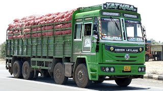 Green Colour Ashok Leyland BS6 3520 HG Truck From Kerala [upl. by Akinohs646]