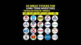 20 Great Stocks For Long Term Investment 📈  Best stocks for long term investment stockmarket [upl. by Derick]