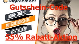 Digimember GutscheinCode Rabatt Review Tutorial WordPress Mitglieder Plugin [upl. by Keely]