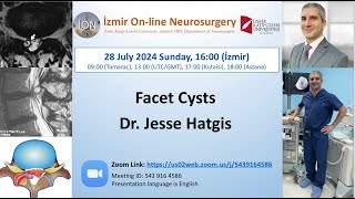 İON 458 Lecture Hatgis Facet Cysts 27072024 [upl. by Belac]