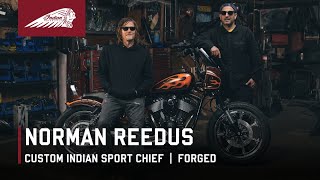 Norman Reedus Meets His Custom Indian Sport Chief [upl. by Ttenaj]