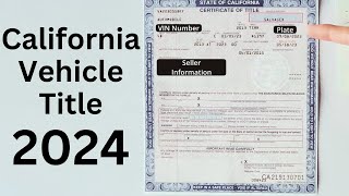 How to Transfer a Car Title in California 2024 [upl. by Anitneuq]