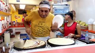 JULIO THE KING OF CREPES ALCUDIA MAJORCA [upl. by Silloh]