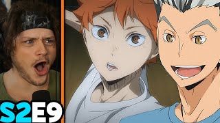 BOKUTO TRAINS HINATA  quotVS Umbrellaquot  Haikyu Season 2 Episode 9 REACTION [upl. by Teressa]