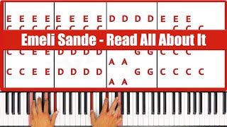 Read All About It Emeli Sande Piano Tutorial Full Song [upl. by Noside38]