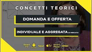 Domanda e Offerta individuale e di mercato  Microeconomia Economia Politica  Teoria [upl. by Safire]