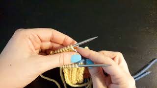 Kitchener Stitch in Ribbing [upl. by Hgielrac]