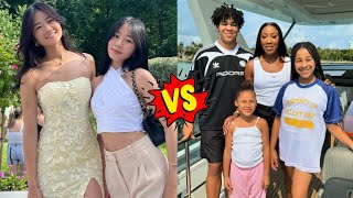 Ha Sisters VS The Rush Fam FamousTubeFamily Real Name and Ages 2024 [upl. by Lairbag]