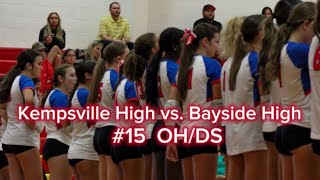 my Kempsville High School vs Bayside High School volleyball game highlights [upl. by Nywled]