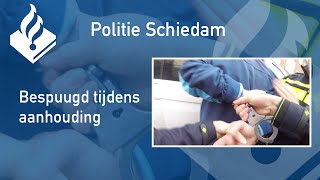 Politie PRO247 Bespuugd tijdens aanhouding [upl. by Hainahpez297]