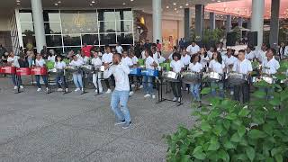 Dingolay  Pan Elders Youth Steel Orchestra at the C3 Courtyard [upl. by Sidnarb]