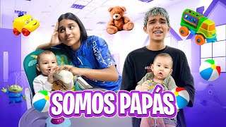 SOMOS PAPÁS DE MAXI POR 24 HORAS 👶🏻😳🍼NO SUPIMOS CAMBIAR PAÑALES😳  FAMILIA RECOCHA [upl. by Maharva]