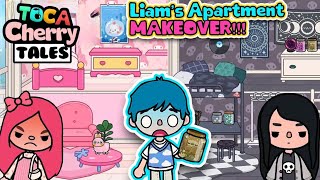 Cherry and Vidia gives Liams Apartment a MAKEOVER  Lets Play Toca Life World [upl. by Aimaj897]