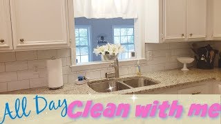 ALL DAY CLEAN WITH ME  SUMMER 2018  CLEANING MOTIVATION [upl. by Fiedler]