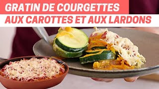 Recette Facile de GRATIN DE COURGETTES CAROTTES ET LARDONS  Savoureux et Réconfortant [upl. by Rydder778]